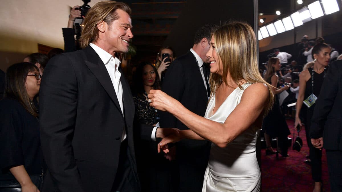 Jennifer Aniston, Brad Pitt y un reencuentro virtual lleno de indirectas